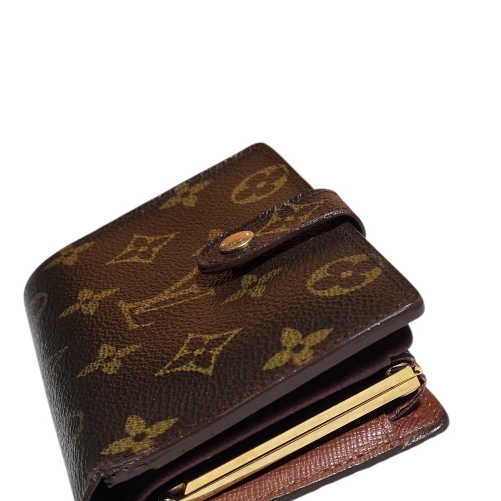 Authentic Louis Vuitton Monogram Snap Wallet & Kisslock Closure-COA W/ Purchase - Picture 6 of 16